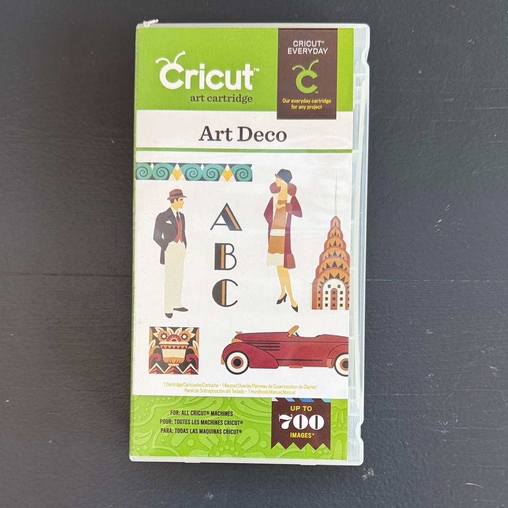 Cricut Art Deco Cartridge Alphabet and Images 1920s Elegant Retro